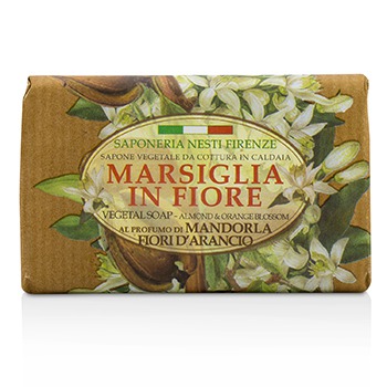 221054 4.3 Oz Marsiglia In Fiore Vegetal Soap - Almond & Orange Bloosom