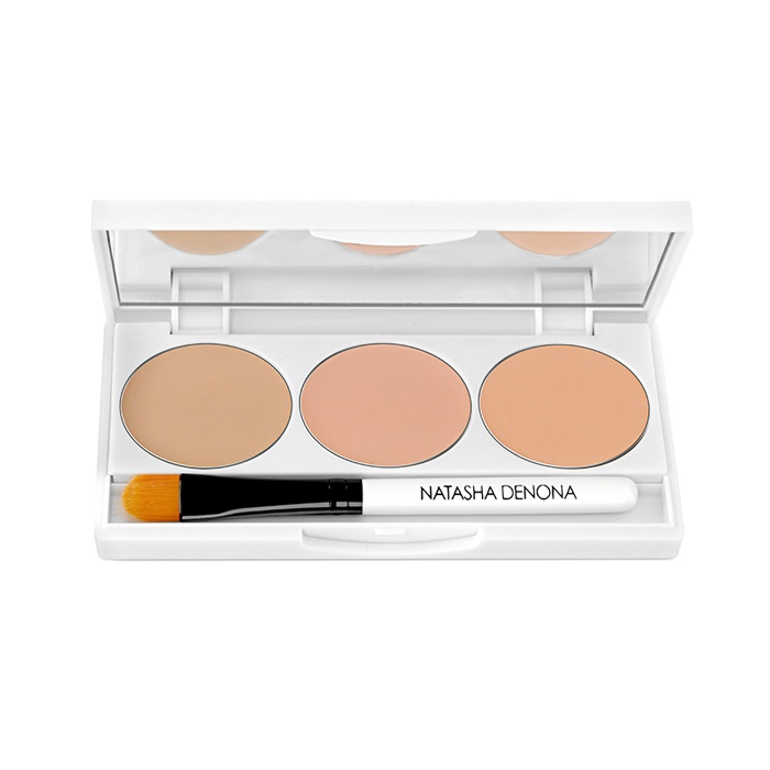 223569 2.03 G On Cover Invisible Correcting Concealer Palette, No.01 Light - Medium