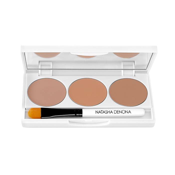 223568 2.03 G On Cover Invisible Correcting Concealer Palette, No.02 Medium - Dark