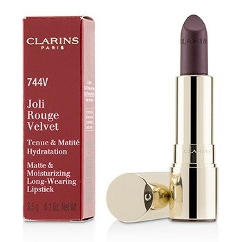 218940 0.1 Oz Joli Rouge Velvet Matte & Moisturizing Long Wearing Lipstick, No.744v Plum