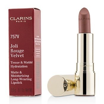 220611 0.1 Oz Joli Rouge Velvet Matte & Moisturizing Long Wearing Lipstick, No.757v Nude Brick
