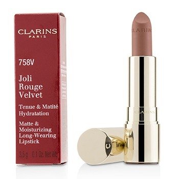 220613 0.1 Oz Joli Rouge Velvet Matte & Moisturizing Long Wearing Lipstick, No.758v Sandy Pink