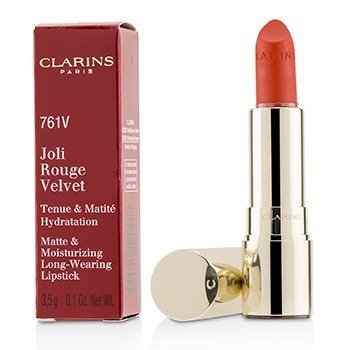 220616 0.1 Oz Joli Rouge Velvet Matte & Moisturizing Long Wearing Lipstick, No.761v Spicy Chili