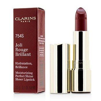 220623 0.1 Oz Joli Rouge Brillant Moisturizing Perfect Shine Sheer Lipstick, No.754s Deep Red