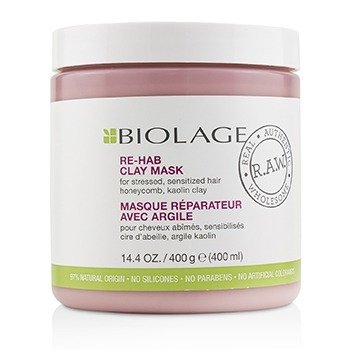 222771 400 Ml & 14.4 Oz Biolage Raw Re-hab Clay Mask For Stressed & Sensitized Hair