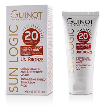226188 1.4 Oz Sun Logic Uni Bronze Anti-ageing Tinted Sun Cream For Face - Spf 20