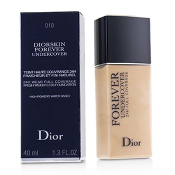 223356 1.3 Oz Diorskin Forever Undercover 24h Wear Full Coverage Water Based Foundation - No. 010 Ivory