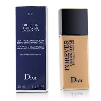 225350 1.3 Oz Diorskin Forever Undercover 24h Wear Full Coverage Water Based Foundation - No. 022 Cameo
