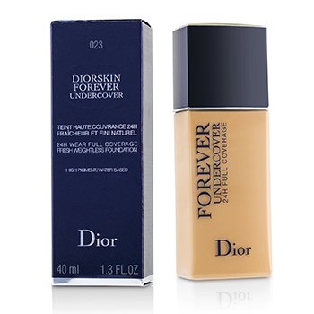 225351 1.3 Oz Diorskin Forever Undercover 24h Wear Full Coverage Water Based Foundation - No. 023 Peach