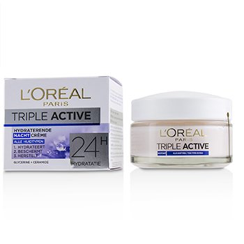 225425 1.7 Oz Triple Active Hydrating Night Cream 24h Hydration For All Skin Types