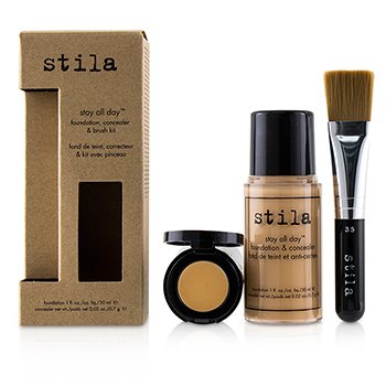 228371 2 Piece Stay All Day Foundation Concealer & Brush Kit - No.3 Light