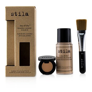 209728 2 Piece Stay All Day Foundation Concealer & Brush Kit - No.1 Bare