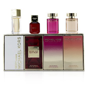 228543 0.14 Oz Ladies Miniature Coffret Sexy Amber Eau De Perfume Gift Set - Pack Of 3