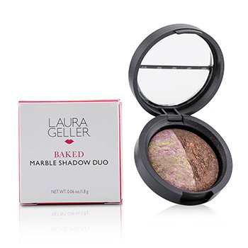 229484 0.06 Oz Baked Marble Eye Shadow Duo - Pink Icing & Devils Food