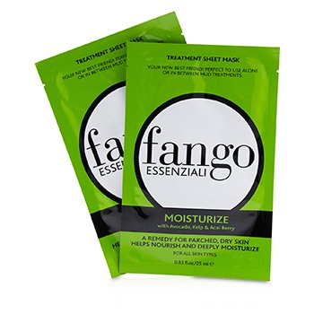 235802 0.83 Oz Fango Essenziali Moisturize Treatment Sheet Masks - Pack Of 4