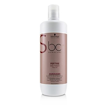 232300 33.8 Oz Bc Bonacure Peptide Repair Rescue Deep Nourishing Micellar Shampoo For Thick To Normal Damaged Hair
