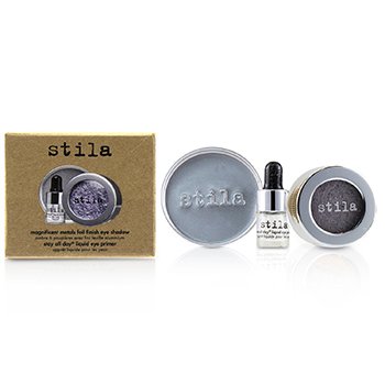 234945 Magnificent Metals Foil Finish Eye Shadow With Mini Stay All Day Liquid Eye Primer - Metallic Lavender - 2 Piece