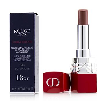 234074 0.11 Oz Rouge Dior Ultra Lipstick, No.843 Ultra Crave