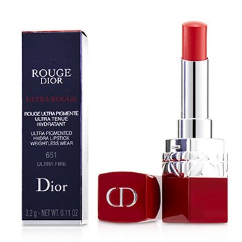 234069 0.11 Oz Rouge Dior Ultra Lipstick, No.651 Ultra Fire