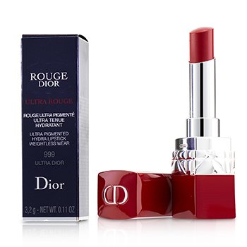 234079 0.11 Oz Rouge Dior Ultra Lipstick, No.999 Ultra Dior