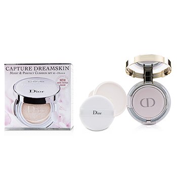 234080 0.5 Oz Capture Dreamskin Moist & Perfect Cushion Spf 50 With Extra Refill, No.000 - Pack Of 2