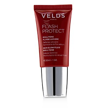 240158 1 Oz Flash Protect Skin Glow Fluid Roll -tone Beauty Shield - Dark Skin Nude