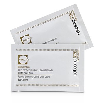 239513 Cellective Cellcollagen Eye Contour Relaxing Smoothing Cellular Sheet Masks - 5 X 2 Patchs