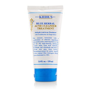 240730 5 Oz Blue Herbal Acne Treatment Cleanser