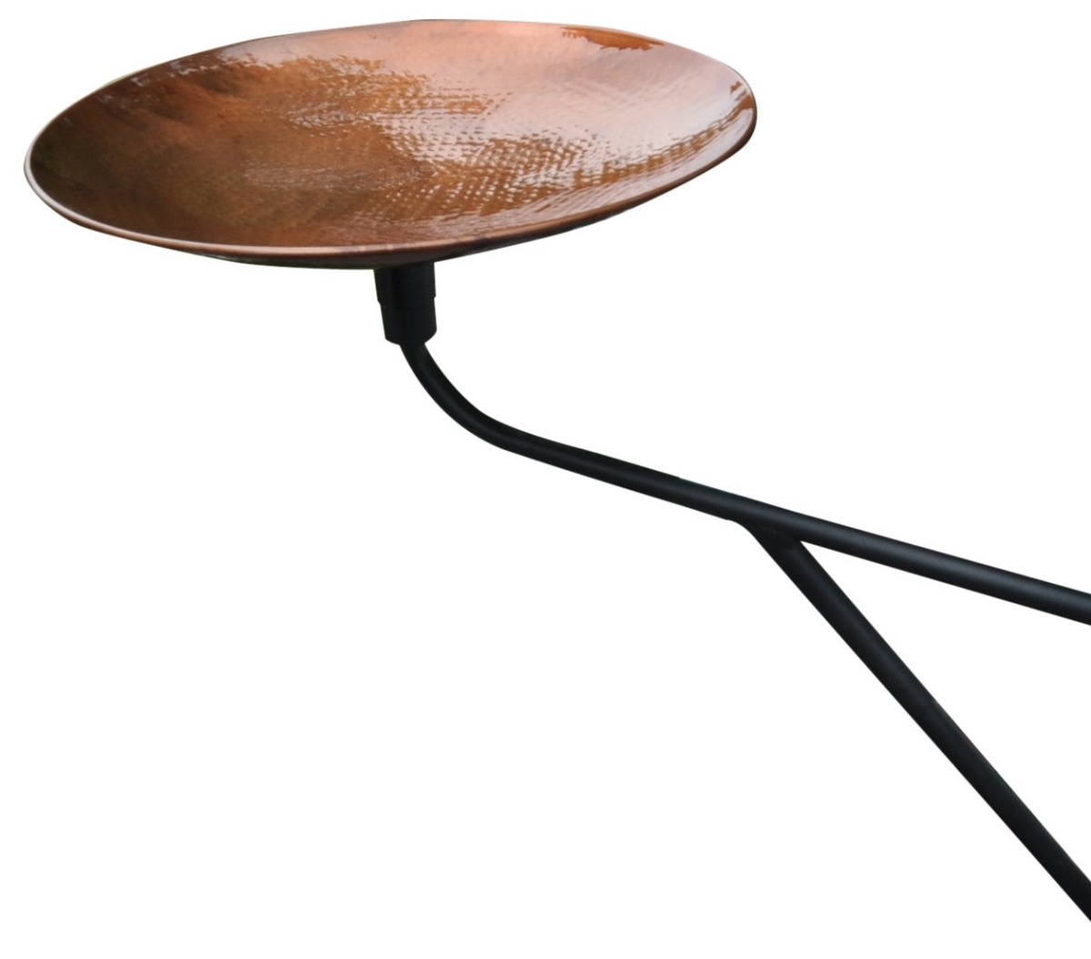 Low-mt-bb-17-dhdc 17 In. Solid Copper Bird Bath With Premium Deck Mount