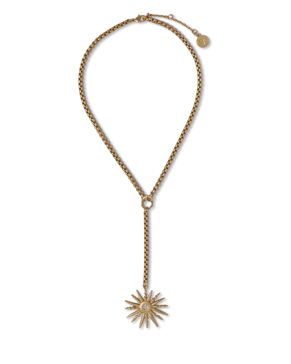 Vj-500365 Star Charm Beaded Y-necklace
