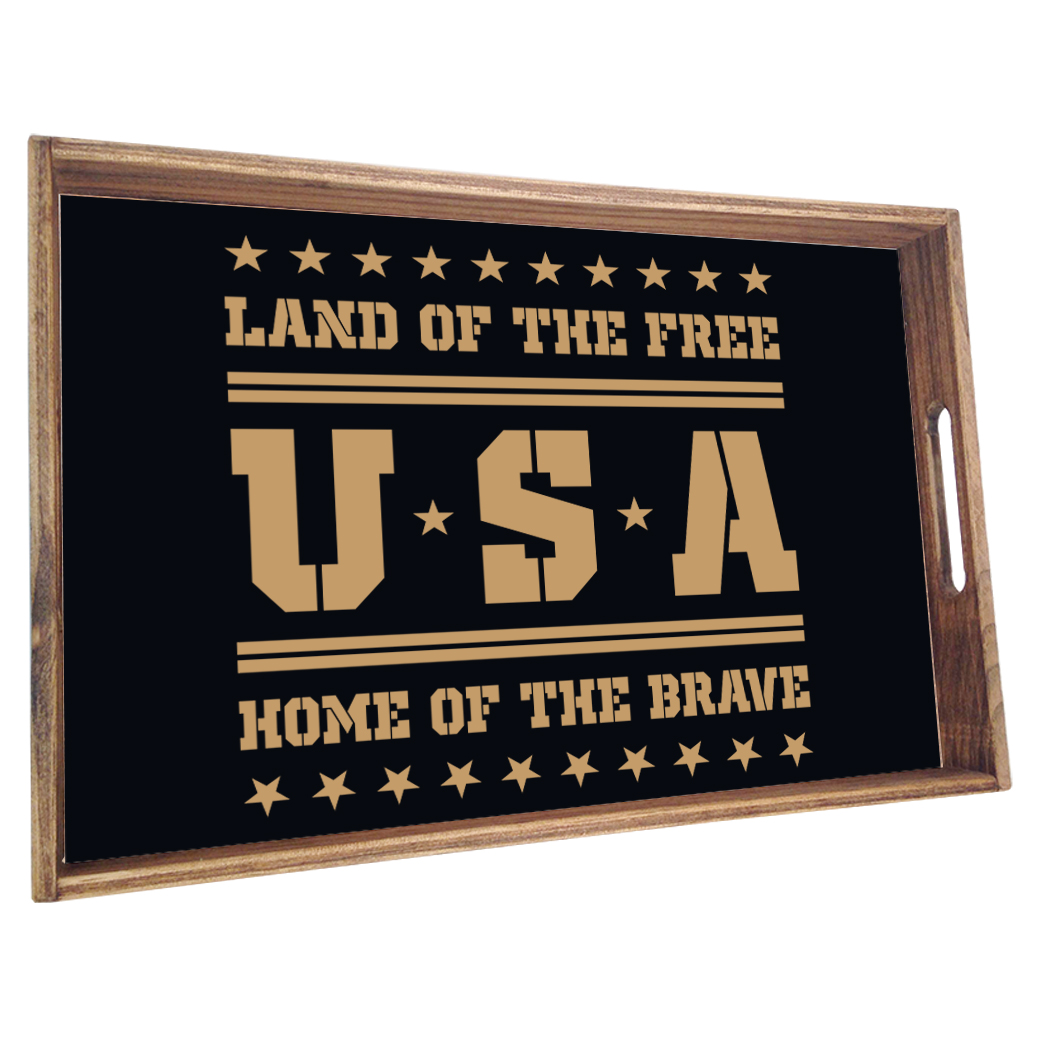 Trst-002-r163 Home Of The Brave Tray