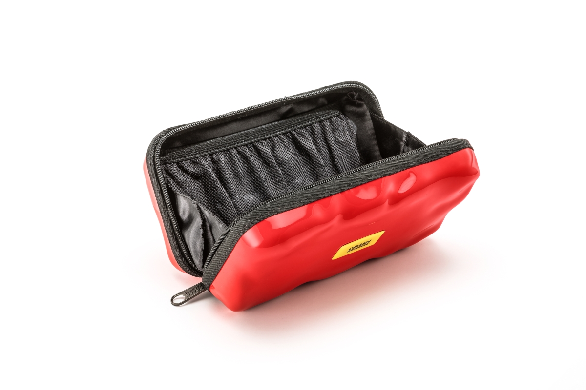Cb370-011 Hard Travel Accessories Case, Crab Red - Small