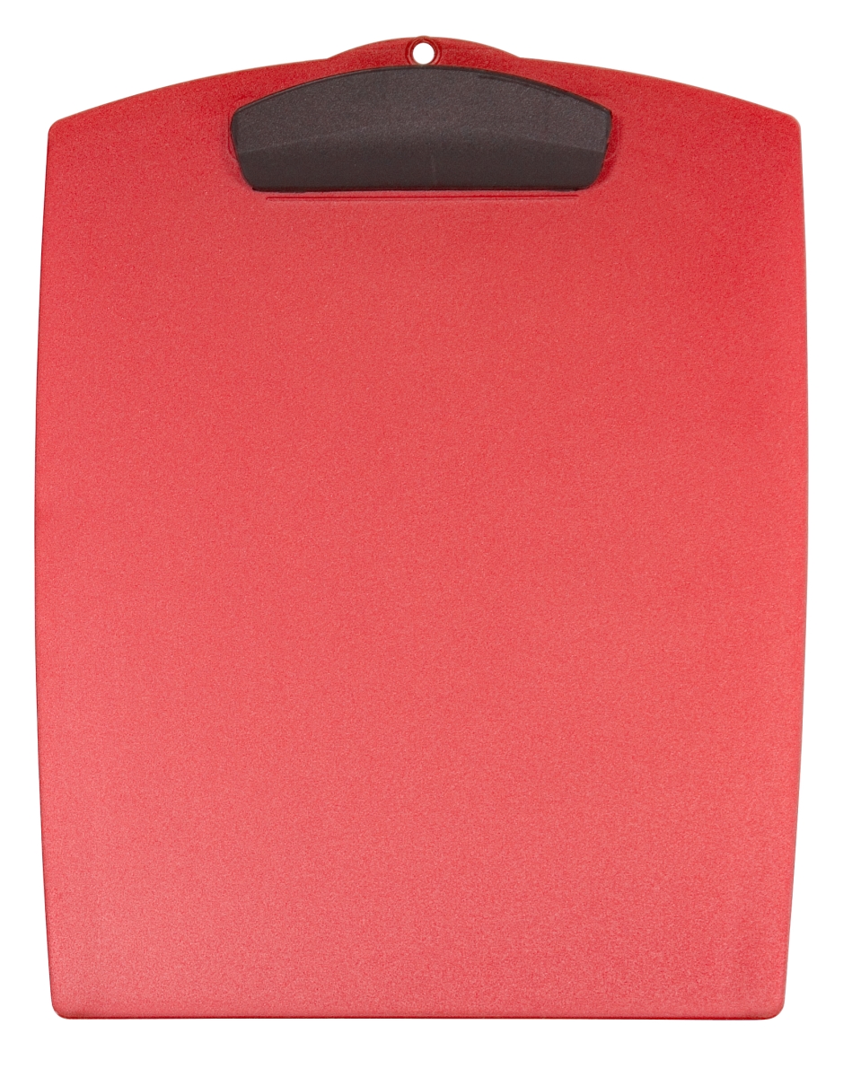 Hard Poly Clipboard With Letter Size, Red - Pack Of 12