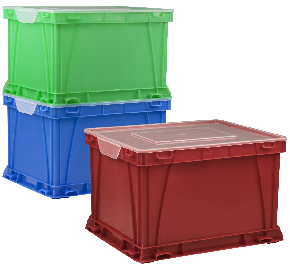 62001u03c Storage & Filing Cube, Assorted Color & Clear - Pack Of 3