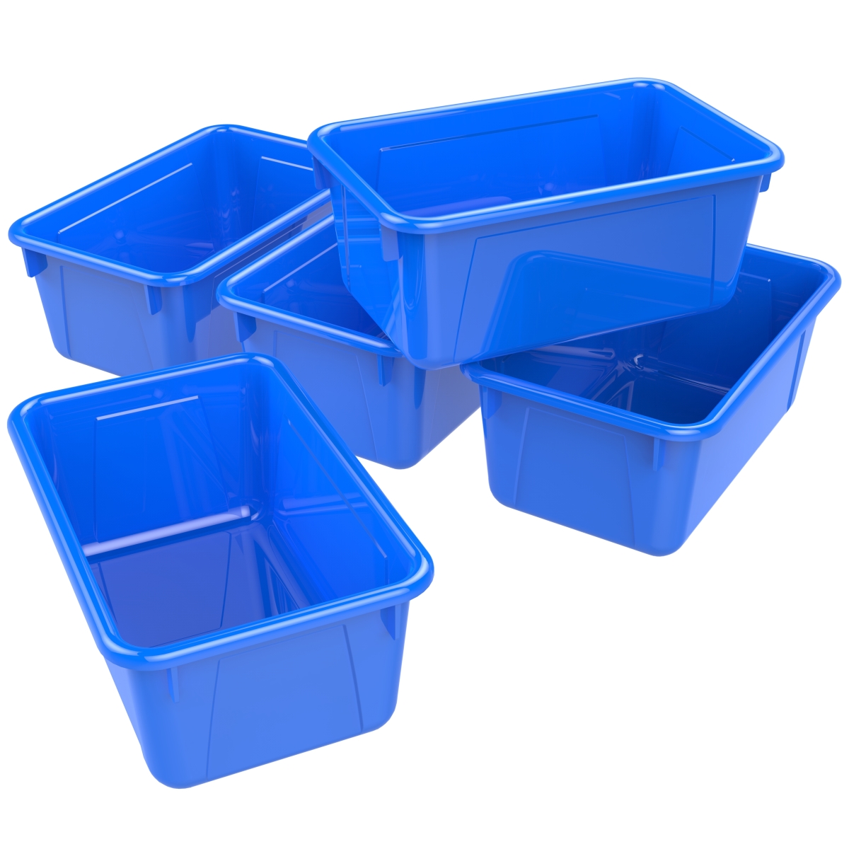 Classroom Small Cubby Bin, Blue - Pack Of 5