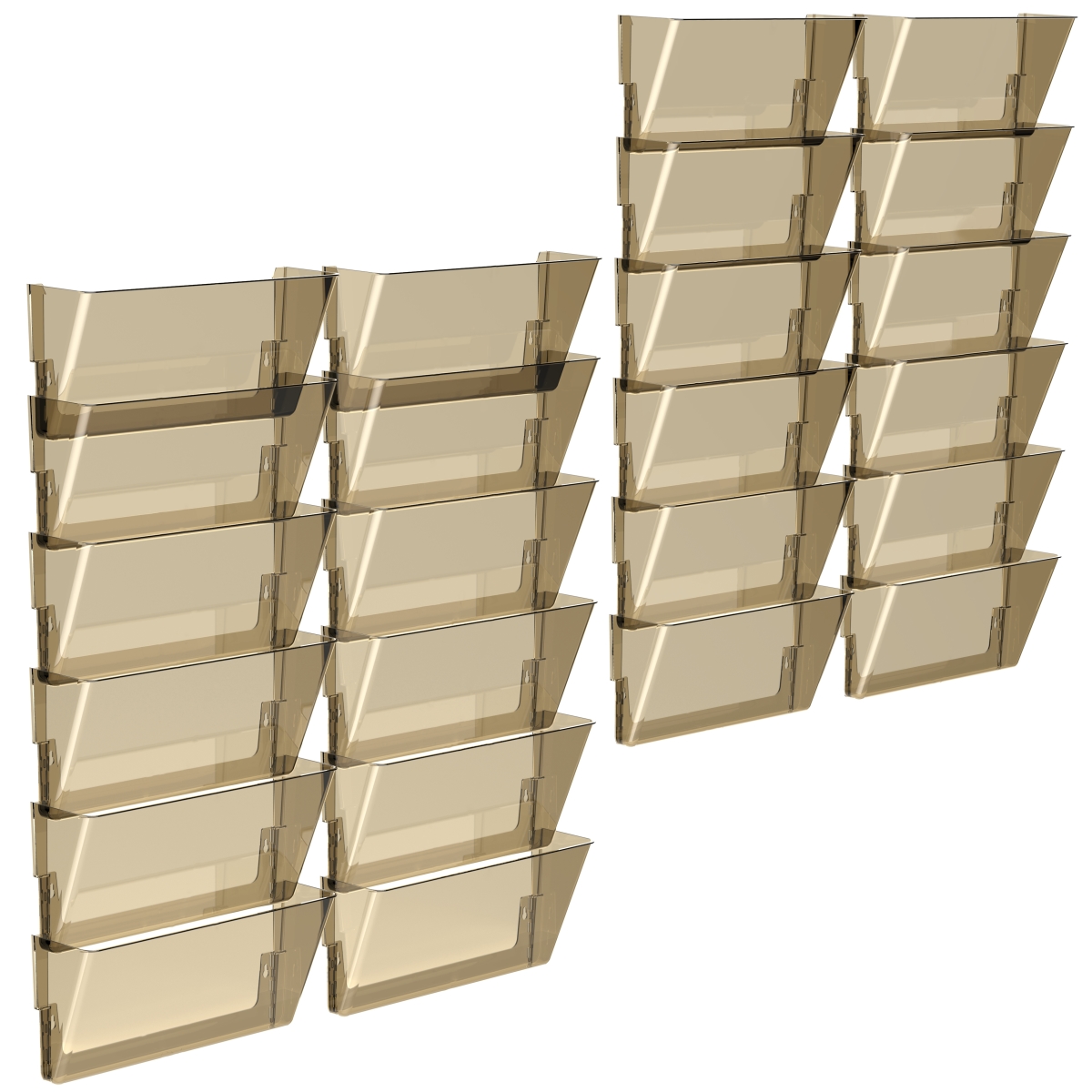 Wall File With Legal Size, Smoke - Pack Of 24