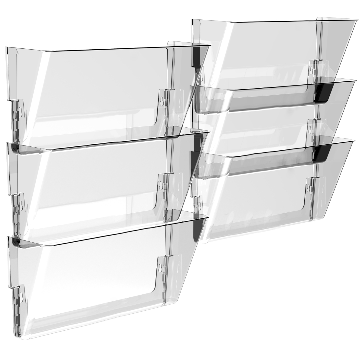 70321u06c Unbreakable Wall File With Legal Size, Clear - Pack Of 6