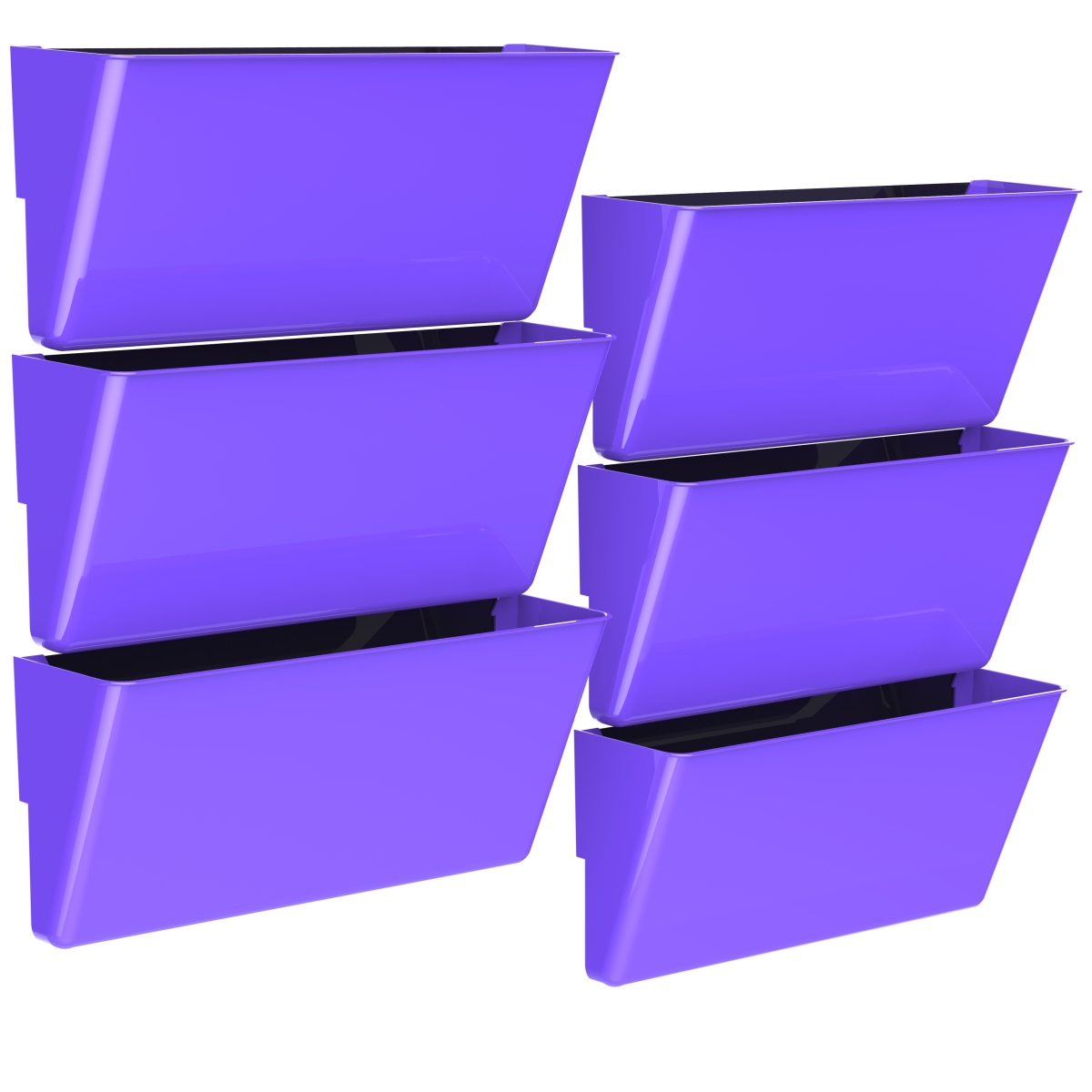 70234u06c Magnetic Wall Pocket With Legal Size, Class Purple - Pack Of 6