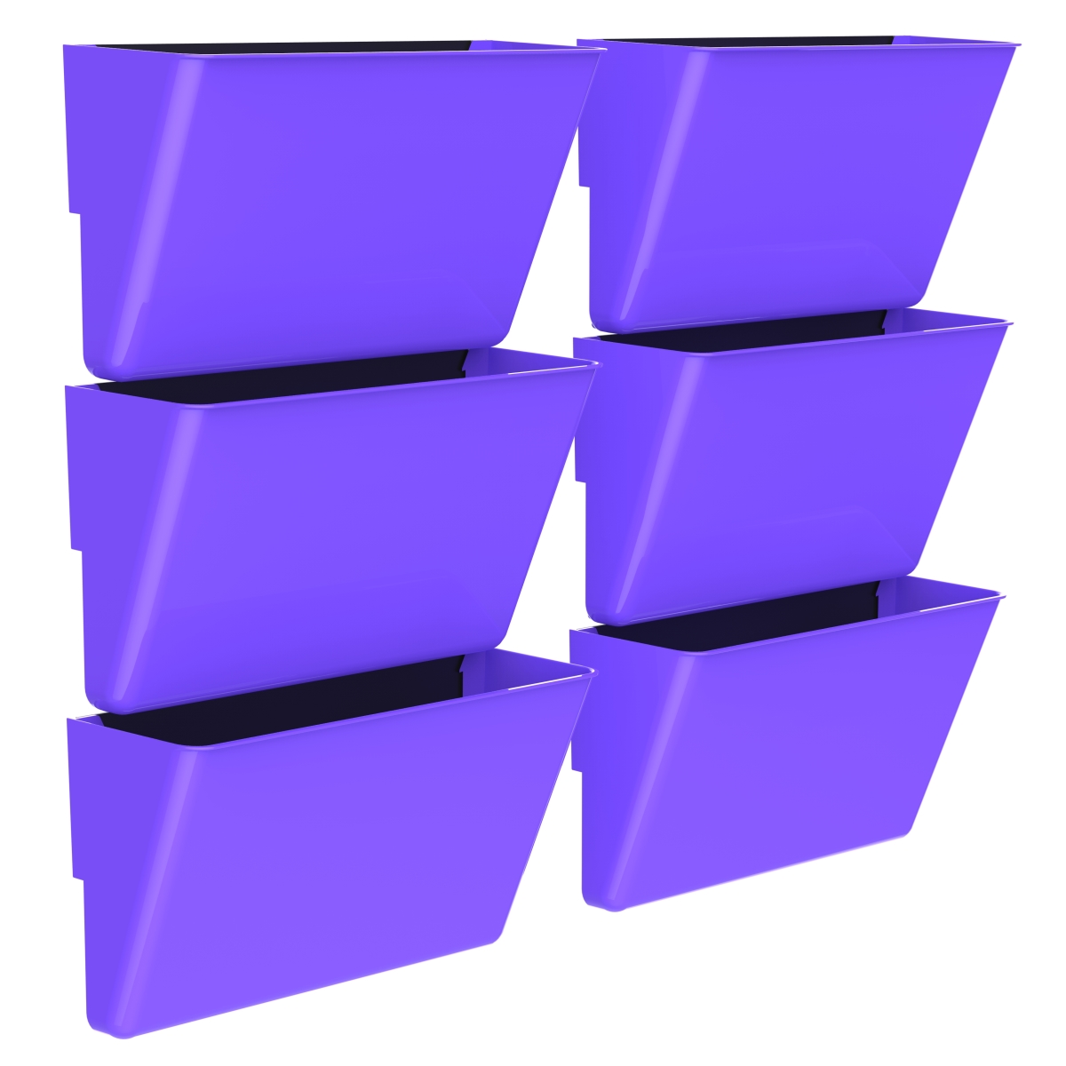 70258u06c Magnetic Wall Pocket With Letter Size, Class Purple - Pack Of 6