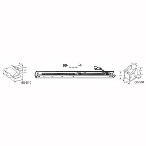 60-142-4 15 In. Balance Stamped No. 1420 With Ends 60-504 & 60-510 Attached Window Channel Pack Of 6