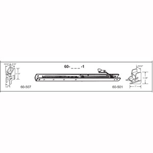 60-143-1 15 In. Balance Stamped No. 1430 With Ends 60-507 & 60-501 Attached Window Channel Pack Of 6