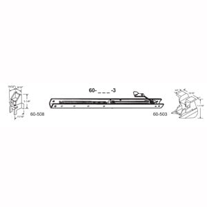 60-144-3 15 In. Balance Stamped No. 1440 With Ends 60-503 & 60-508 Attached Window Channel Pack Of 6