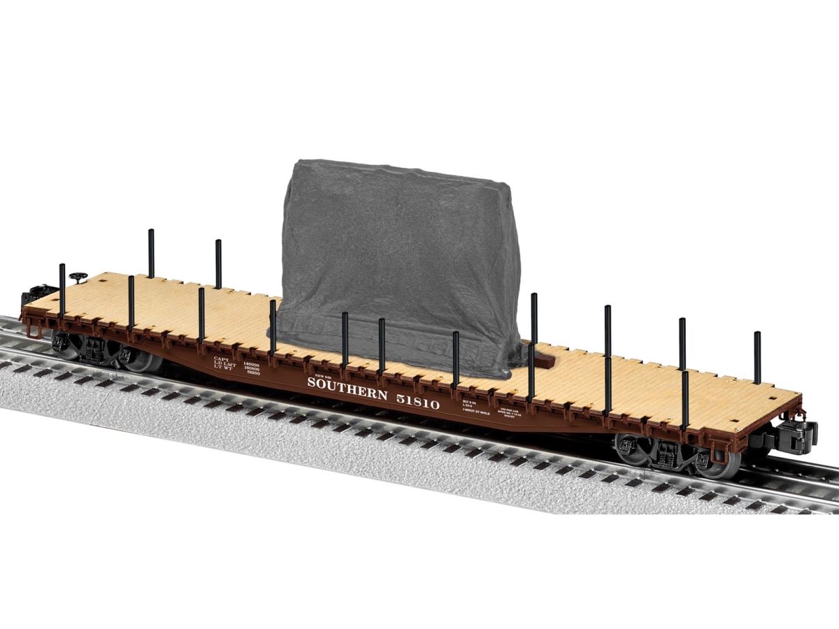 Southern Scale Ps-4 Flatcar With Tarped Load