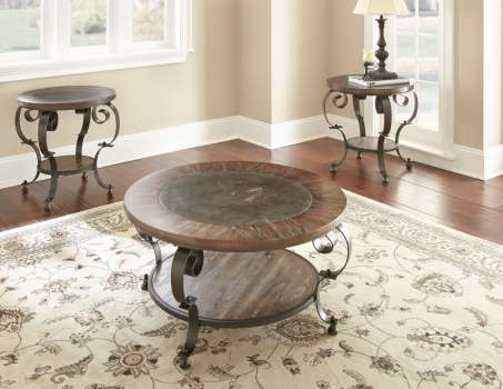 Mu200e 24 X 24 X 24 In. Mulberry Round End Table