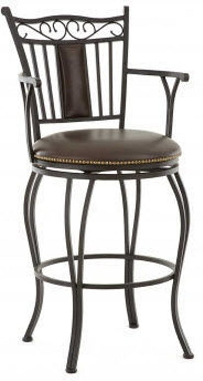 48 X 24 X 24 In. Barbara Jumbo Swivel Bar Chair With Armrest