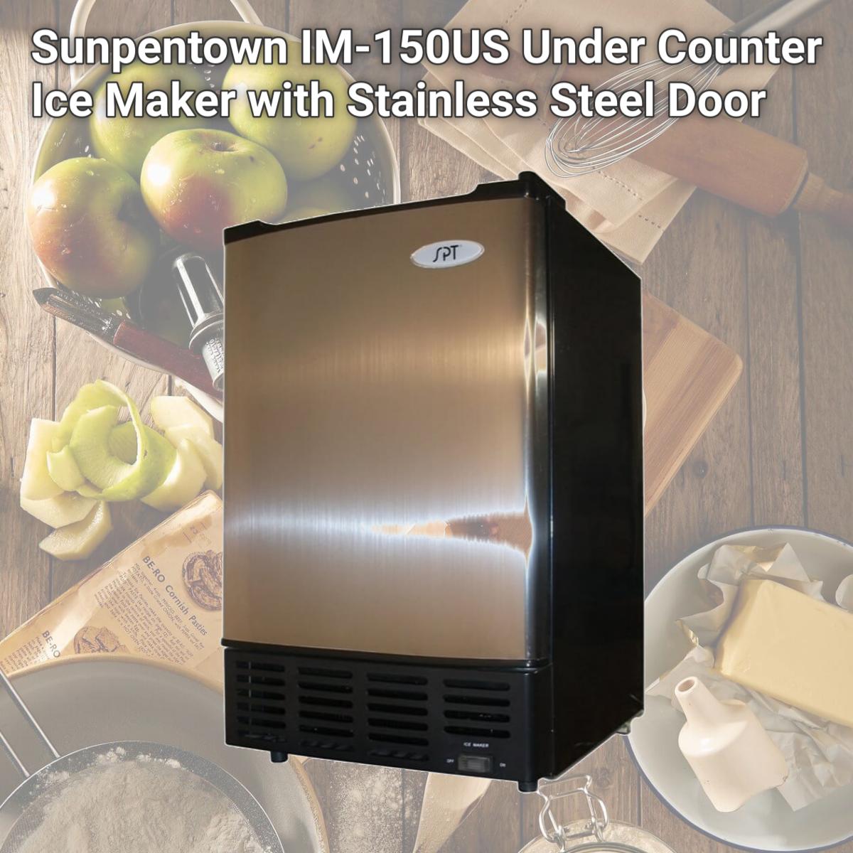Picture of Sunpentown IM-150US Under Counter Ice Maker with Stainless Steel Door