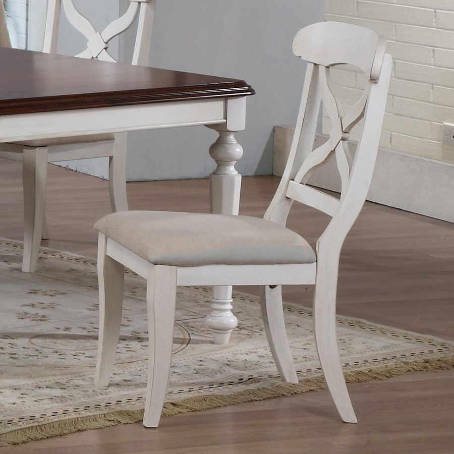 Sunset Tradingdlu-adw-c12-aw-2 Sunset Trading Andrews Dining Chair- Antique White - Set Of 2