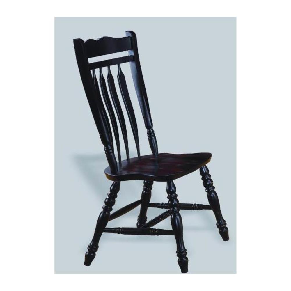 Sunset Tradingdlu-c10-ab-2 Sunset Trading 42 In. Aspen Dining Chair- Antique Black - Set Of 2
