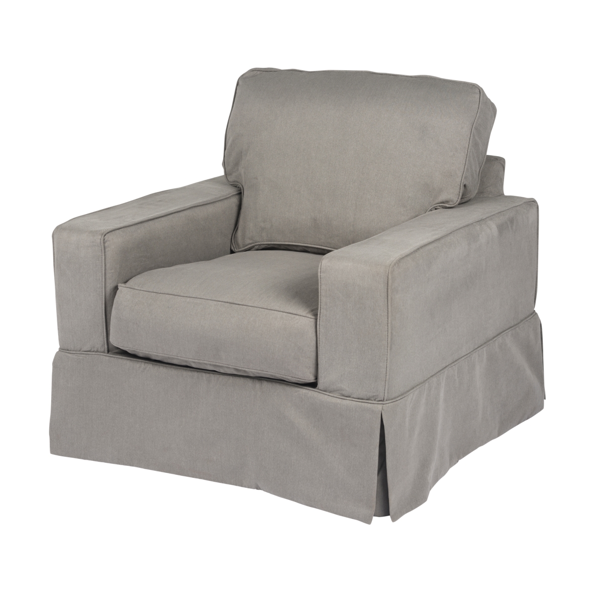 Su-108520sc-391094 Americana Chair Slipcover Set, Peyton Slate
