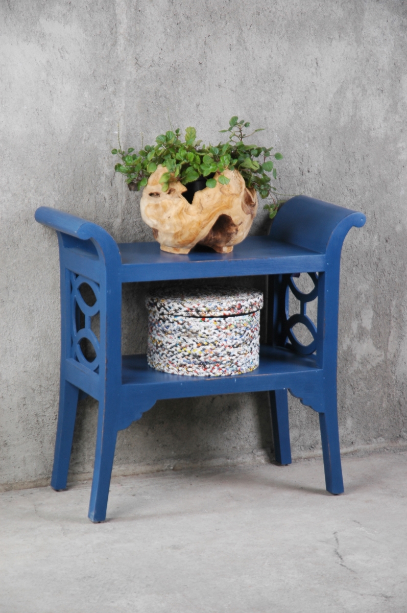 Cc-tab1033ld-sd Cottage Blue Accent Table & Console - Blue